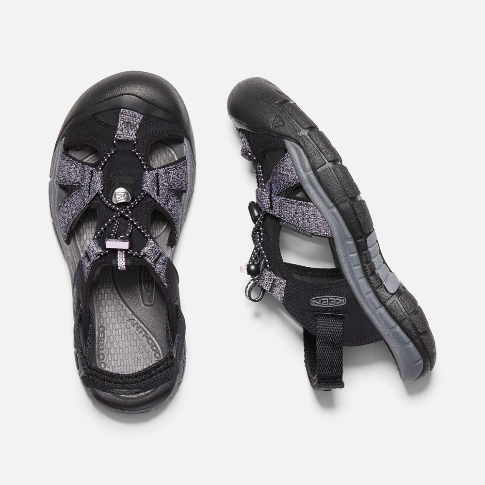 Sandalias Keen Mexico Negros/Morados - Mujer Ravine H2 - AE8457091